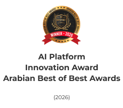 AI Platform Innovation Award - Arabian Best of Best Awards (2026)